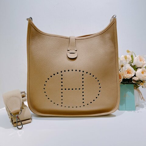 TW4592  Hermes愛馬仕 單肩背包 Evelyne 29 TC Skin S2 Treach x PHW #Z