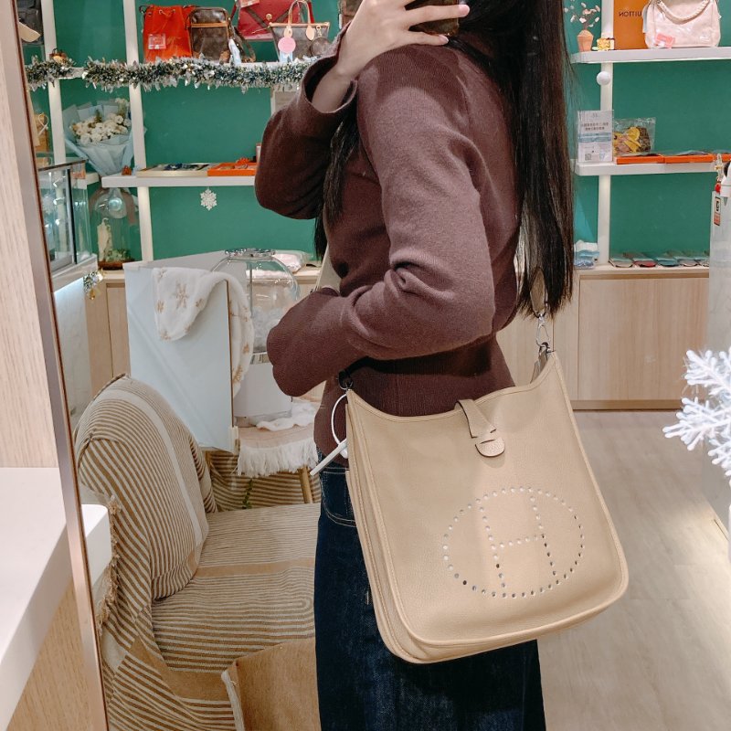 TW4592  Hermes愛馬仕 單肩背包 Evelyne 29 TC Skin S2 Treach x PHW #Z-21