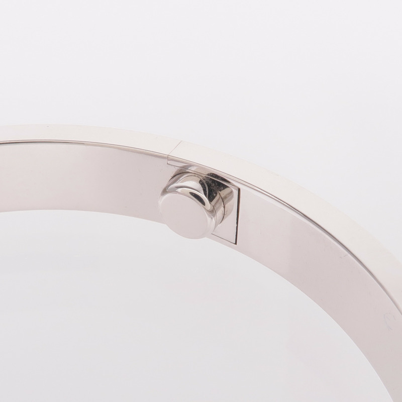 CARTIER 18K白金Love Bracelet鑽石手鐲Cartier#17-5