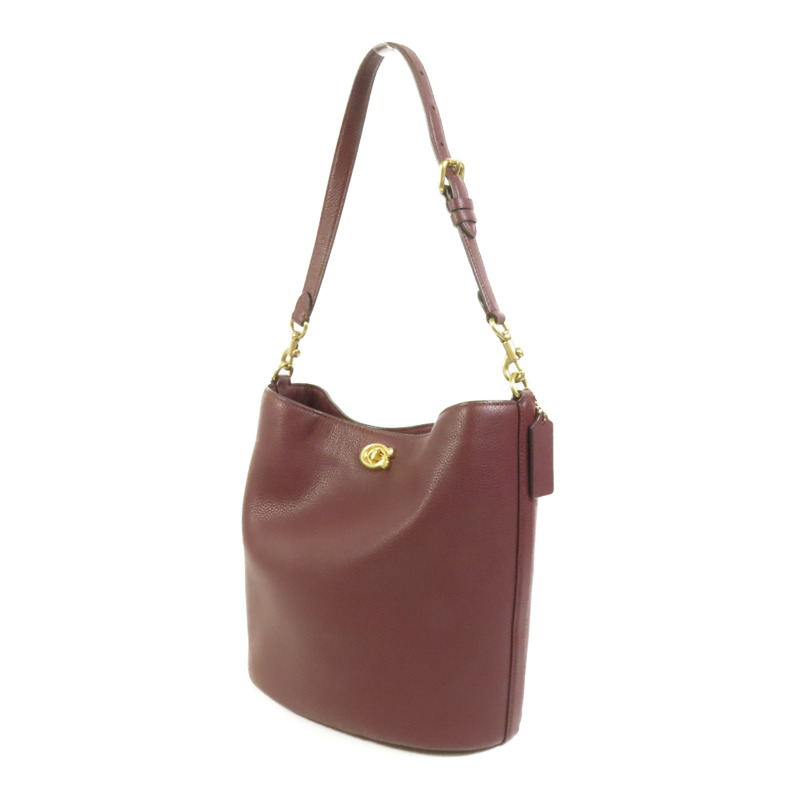 COACH 牛皮皮革Willow Bucket金扣手挽肩背兩用袋-2