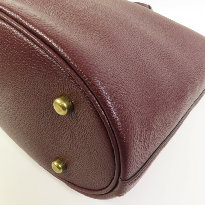 COACH 牛皮皮革Willow Bucket金扣手挽肩背兩用袋-12