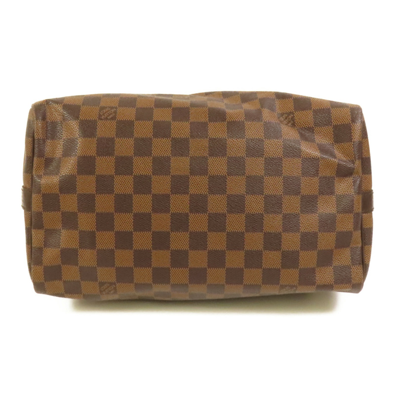LOUIS VUITTON Damier Speedy Bandouliere 30金扣手挽肩背兩用袋-3