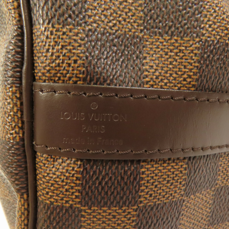 LOUIS VUITTON Damier Speedy Bandouliere 30金扣手挽肩背兩用袋-7