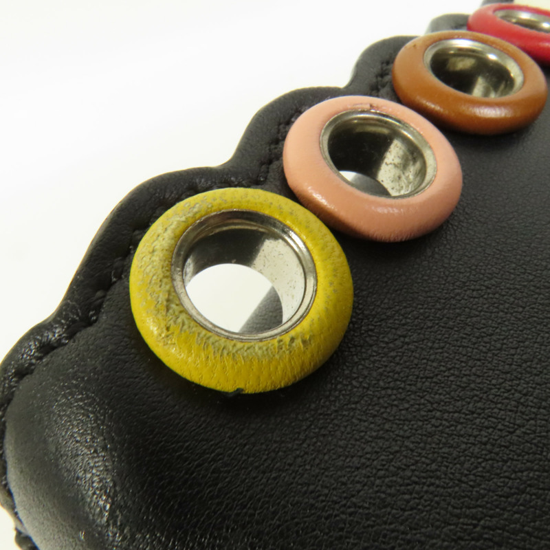 FENDI 牛皮皮革Mini Peekaboo銀扣手挽肩背兩用袋-7