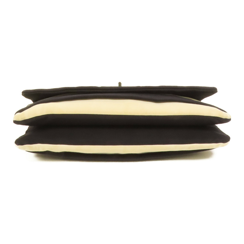 CHANEL 帆布Chain Shoulder銀扣鏈帶肩背袋-3