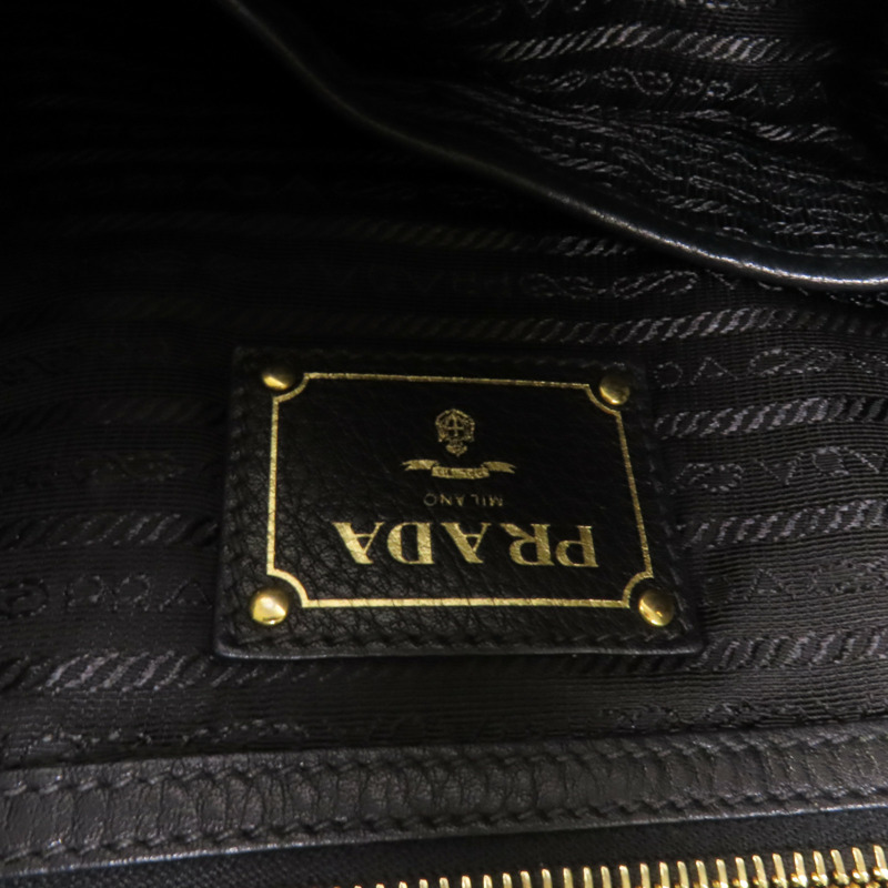 PRADA 牛皮皮革Shoulder Bag金扣手挽肩背兩用袋-10