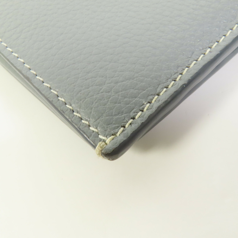 Dior 牛皮皮革Long Wallet銀扣長錢包-11