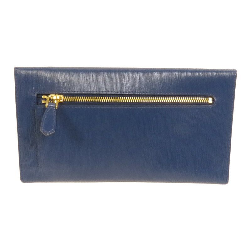 PRADA 牛皮皮革Envelope Clutch Bag金扣手拿包-1