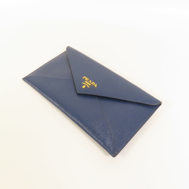 PRADA 牛皮皮革Envelope Clutch Bag金扣手拿包-3