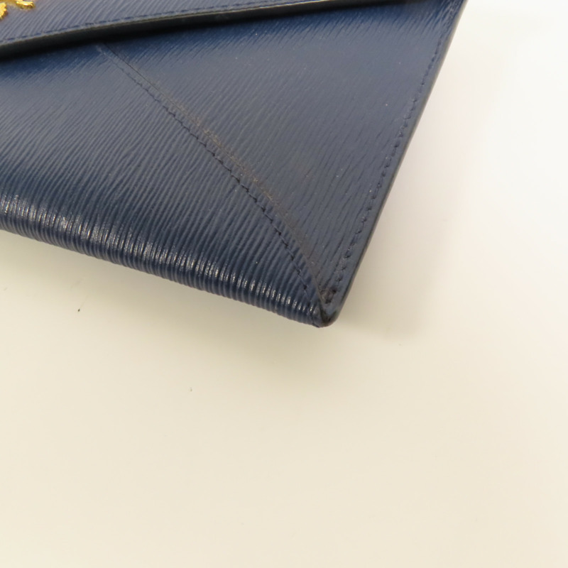 PRADA 牛皮皮革Envelope Clutch Bag金扣手拿包-12