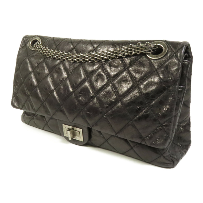 CHANEL 牛皮皮革2.55 Maxi鏈帶肩背袋-2