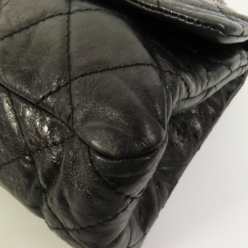 CHANEL 牛皮皮革2.55 Maxi鏈帶肩背袋-12