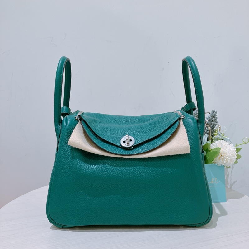 HERMES 愛馬仕孔雀綠包 LINDY 30 Z6 MALACHITE X PHW CLEMENCE-0