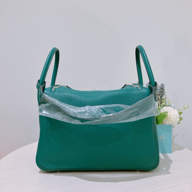HERMES 愛馬仕孔雀綠包 LINDY 30 Z6 MALACHITE X PHW CLEMENCE-1