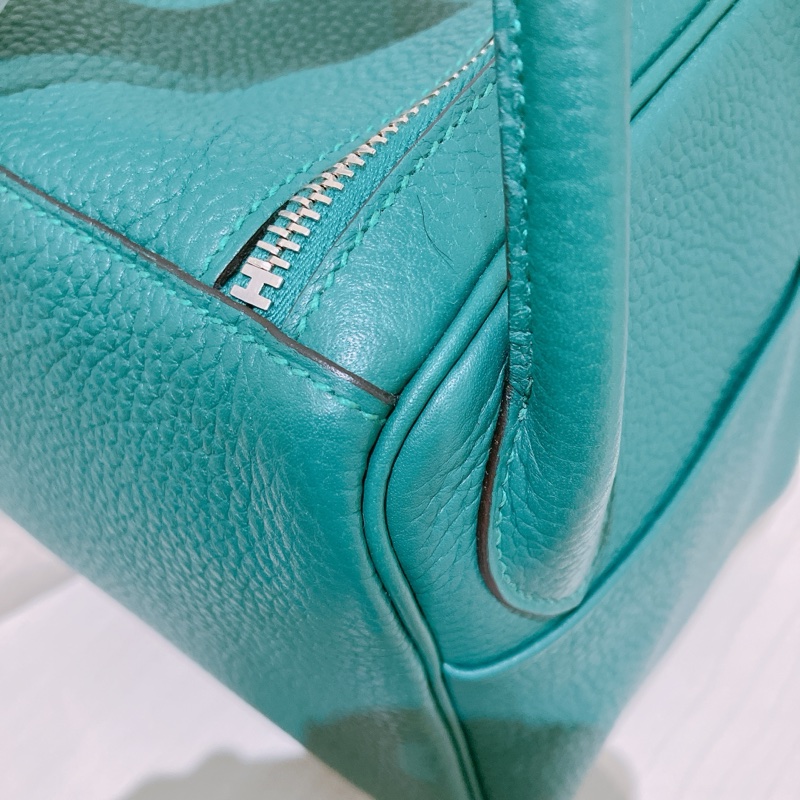 HERMES 愛馬仕孔雀綠包 LINDY 30 Z6 MALACHITE X PHW CLEMENCE-9