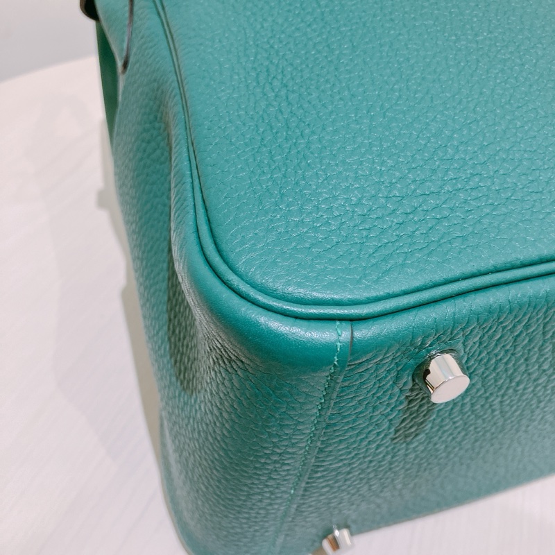HERMES 愛馬仕孔雀綠包 LINDY 30 Z6 MALACHITE X PHW CLEMENCE-12