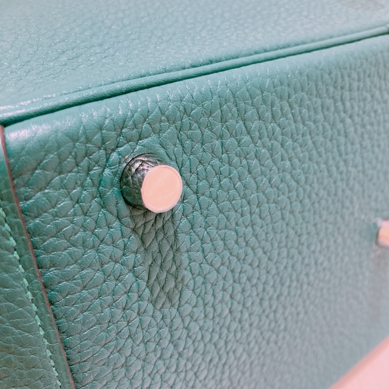 HERMES 愛馬仕孔雀綠包 LINDY 30 Z6 MALACHITE X PHW CLEMENCE-14