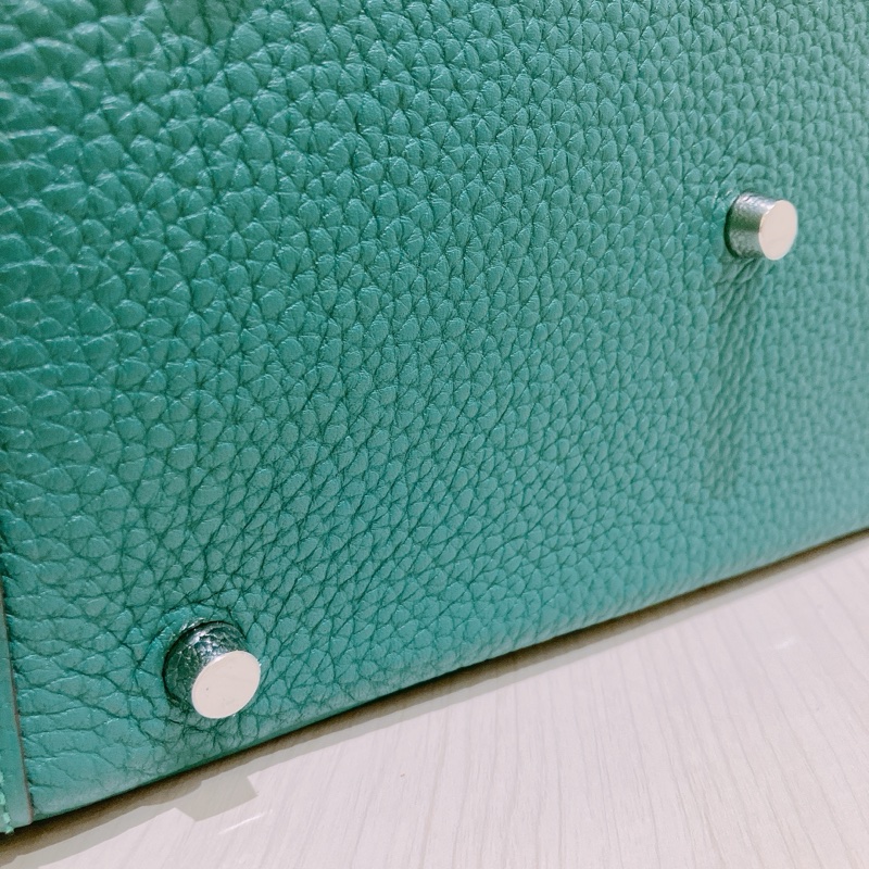 HERMES 愛馬仕孔雀綠包 LINDY 30 Z6 MALACHITE X PHW CLEMENCE-15