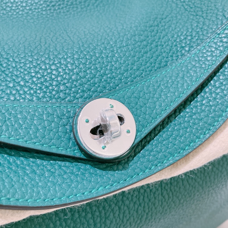 HERMES 愛馬仕孔雀綠包 LINDY 30 Z6 MALACHITE X PHW CLEMENCE-17