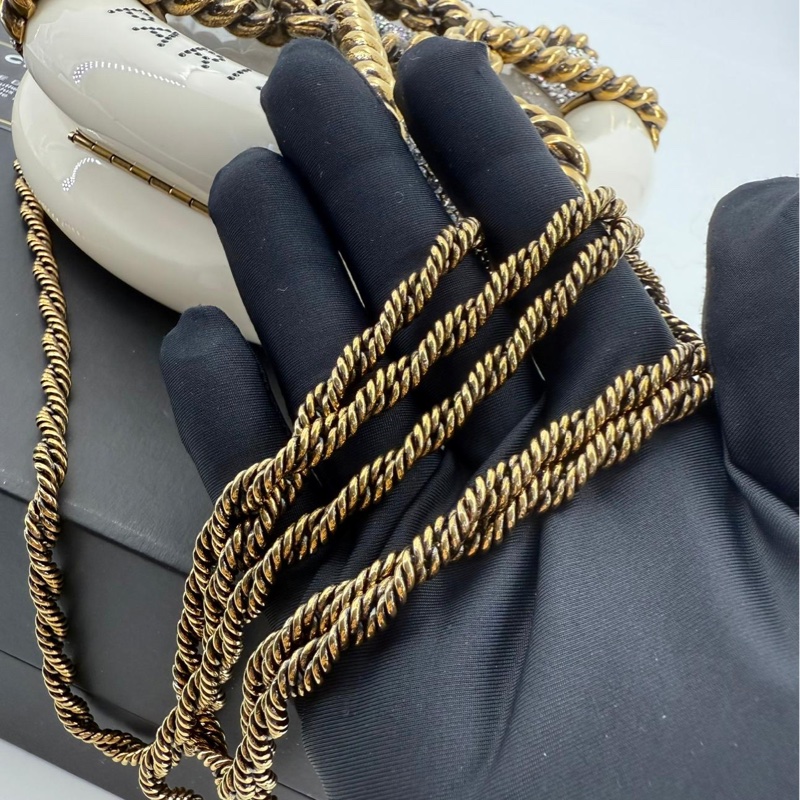 Chanel 18A Rhinestone Resin White Rescue Wheel Minaudière Bag-18