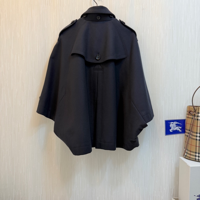 BURBERRY英國BRIT海軍藍軍裝斗篷外套-2