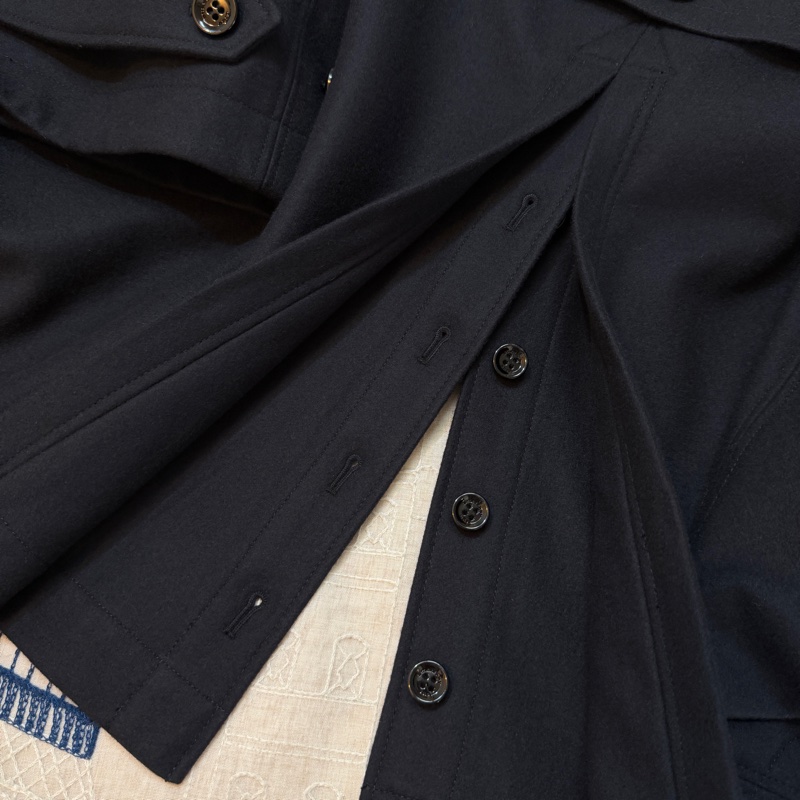 BURBERRY英國BRIT海軍藍軍裝斗篷外套-11