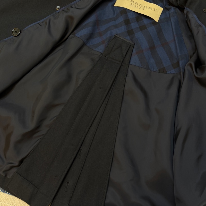 BURBERRY英國BRIT海軍藍軍裝斗篷外套-12
