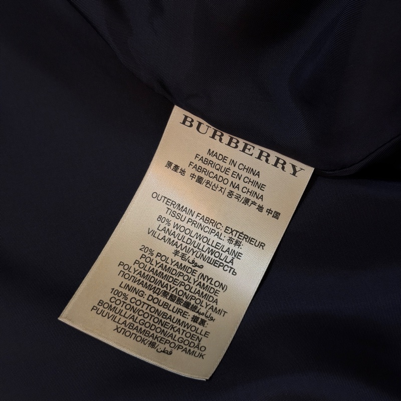 BURBERRY英國BRIT海軍藍軍裝斗篷外套-14