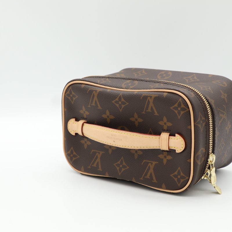 Louis Vuitton 路易威登 Nice Mini Vanity Case 經典老花 塗層帆布 牛皮材質 梳洗袋-4