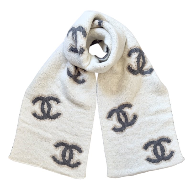 CHANEL CC 雙面 圍巾-0
