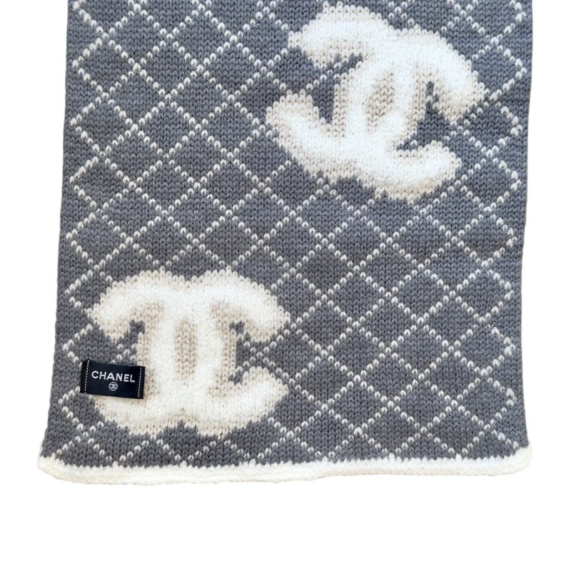 CHANEL CC 雙面 圍巾-7