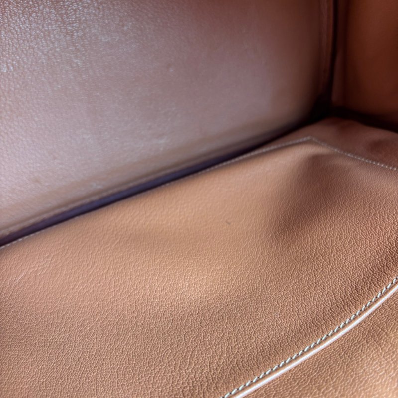 ::HERMES:: 方刻C 🄲刻駝色銀釦BIRKIN 35 柏金手提包-8