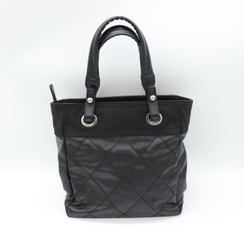 Chanel 香奈兒  Paris Biarritz 黑色  牛皮 托特肩背包 12開-3