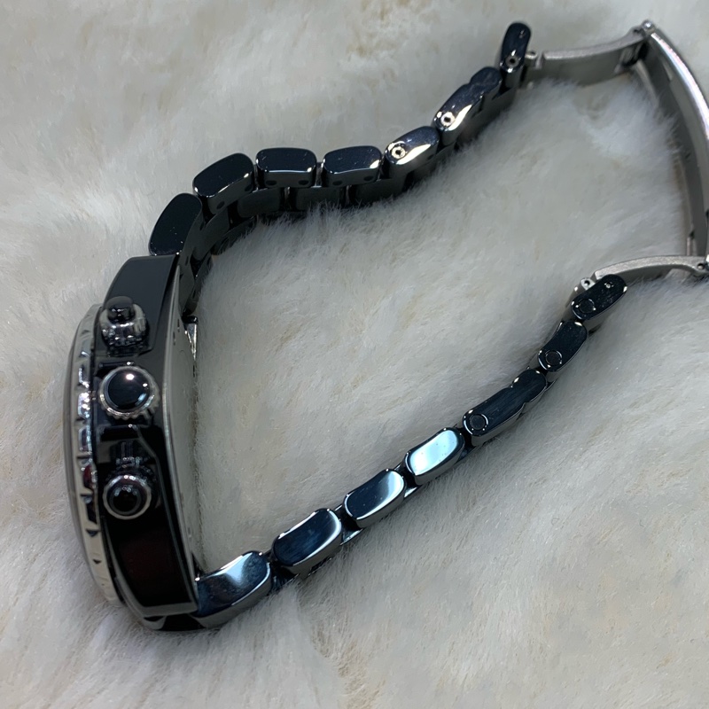 Chanel 香奈兒 H0940 機械黑陶瓷三圈計時41 mmJ12 (I861)-4