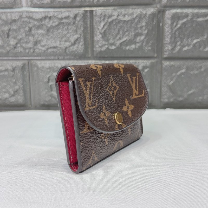 LV Rosalie老花金釦零錢卡包-3