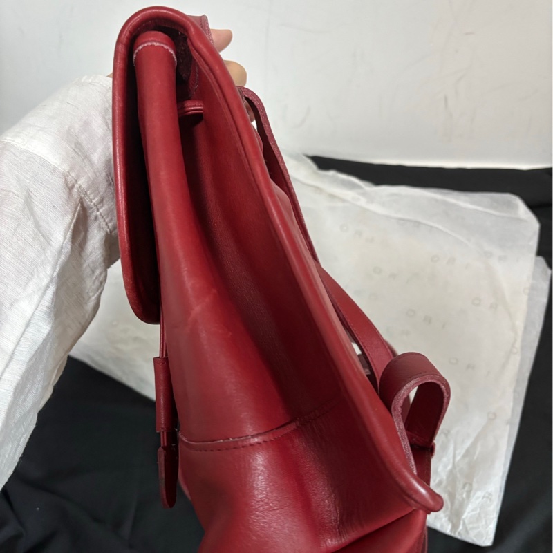 old coach 紅色mini雙肩包-1