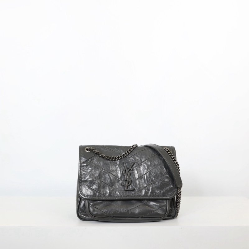 二手Ysl Niki Baby 深灰款 新款D釦-1