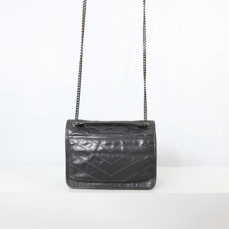 二手Ysl Niki Baby 深灰款 新款D釦-7