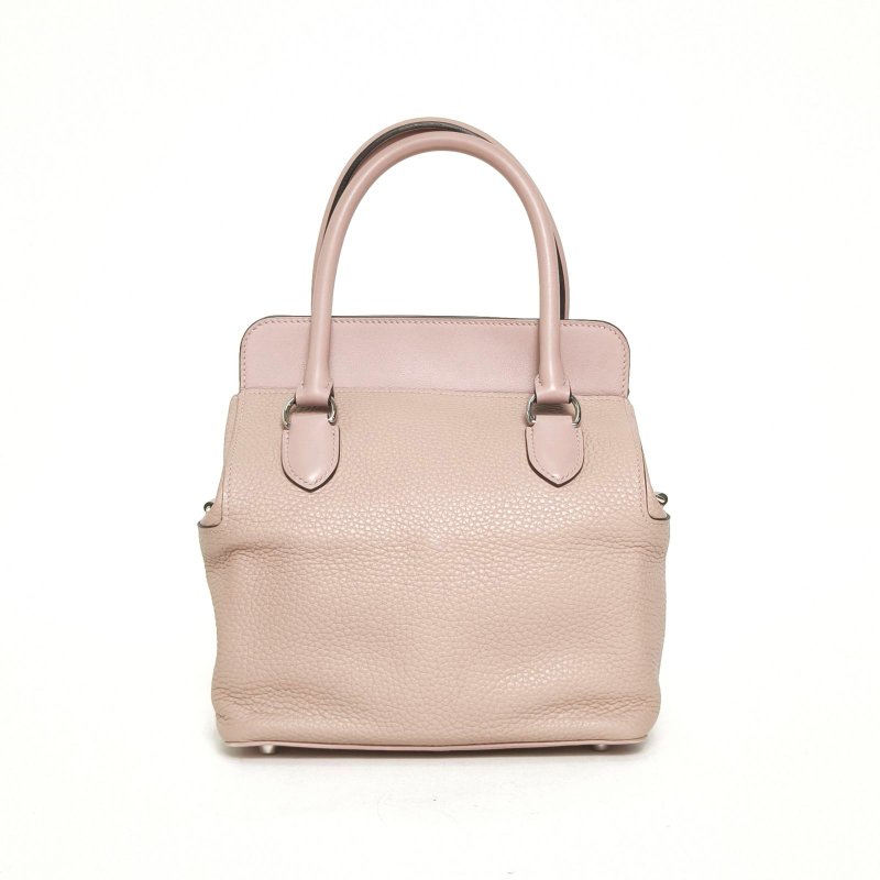 HERMES Toolbox牛奶盒子204W紫藤色TC皮T刻銀扣肩背包-2