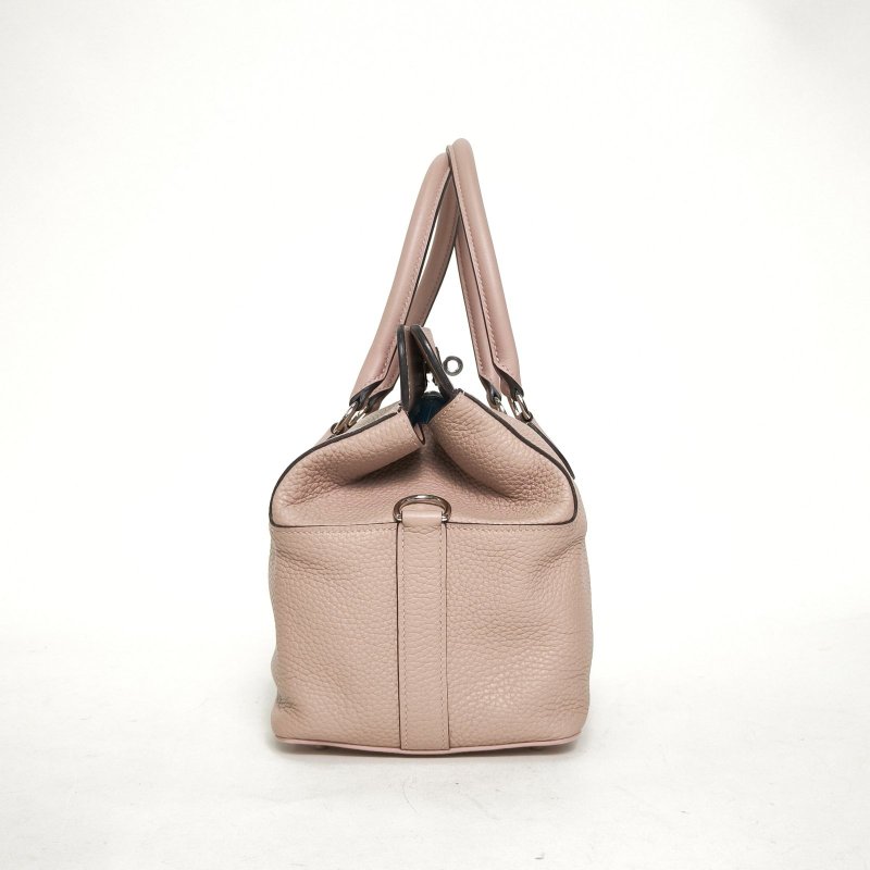 HERMES Toolbox牛奶盒子204W紫藤色TC皮T刻銀扣肩背包-3