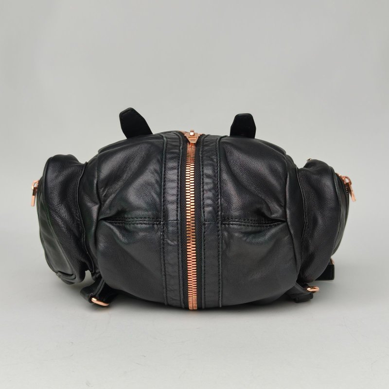 ALEXANDER WANG 黑色羊皮Marti雙肩包三肩帶肩背包-4