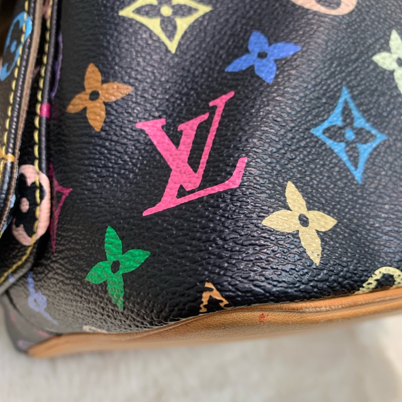 LV 黑三彩水桶 川上隆第一版 （XC115)-46