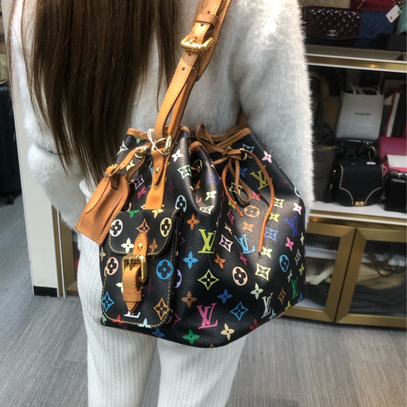 LV 黑三彩水桶 川上隆第一版 (XC115)-11