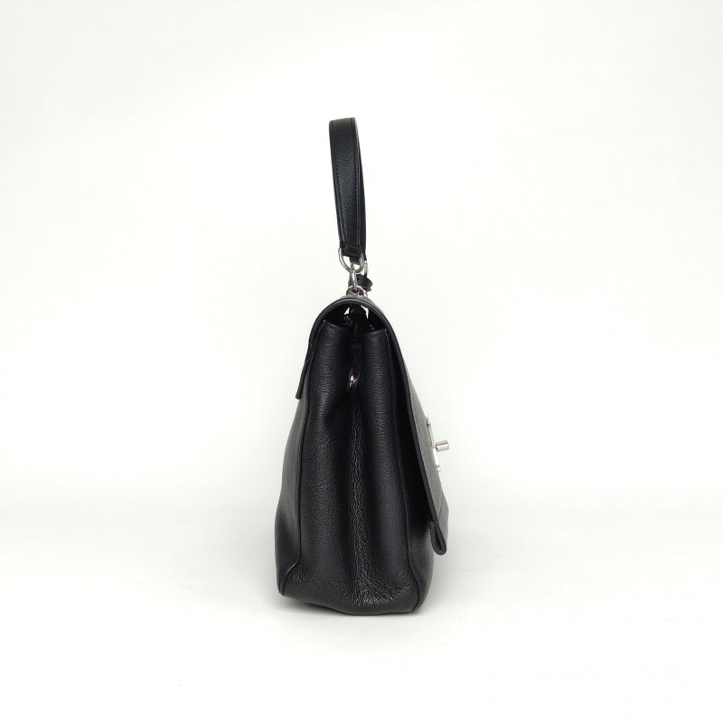 LOUIS VUITTON Lockme手提包28黑色牛皮2015肩背包-3