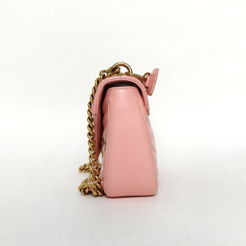 LOUIS VUITTON NewWave蜜臀包中號25粉色牛皮金扣2019肩背包-3