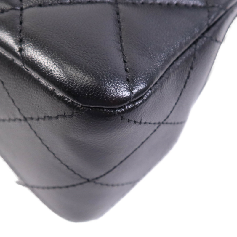 CHANEL 羊皮皮革Classic 23金扣鏈帶肩背袋-4