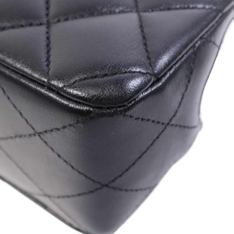 CHANEL 羊皮皮革Classic 23金扣鏈帶肩背袋-6