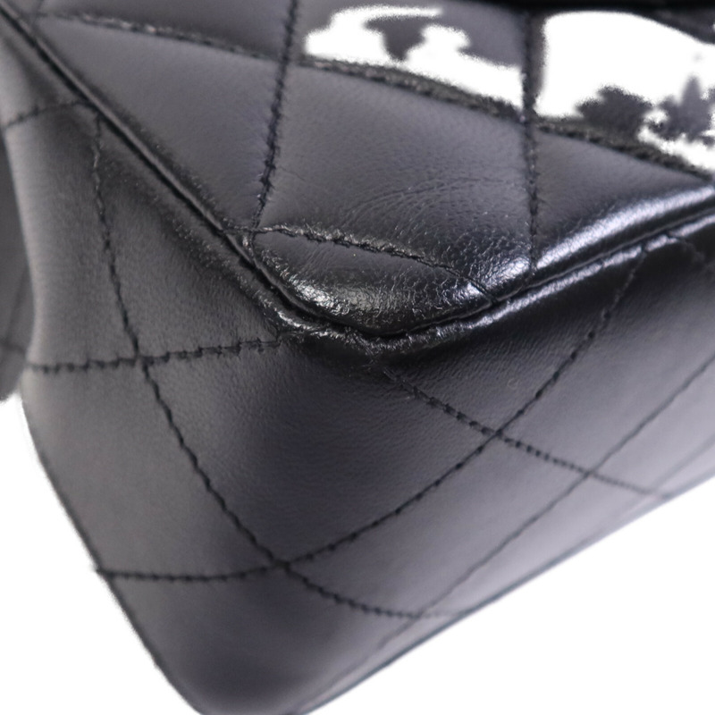 CHANEL 羊皮皮革Classic 23金扣鏈帶肩背袋-7