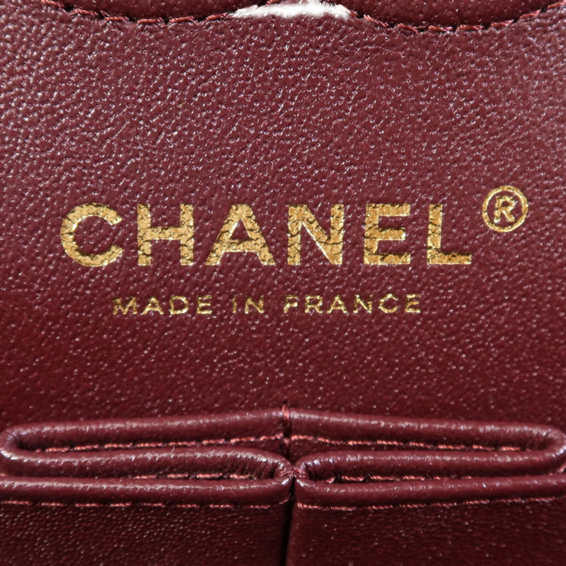 CHANEL 羊皮皮革Classic 23金扣鏈帶肩背袋-13