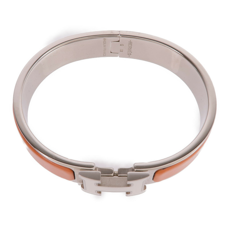 HERMES 金屬/琺瑯Clic H手鐲-3
